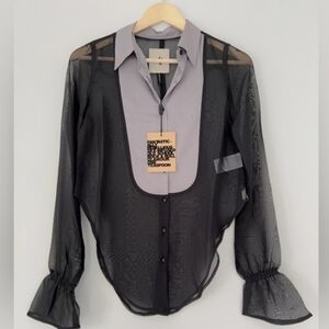One Teaspoon TUXEDO  Blouse